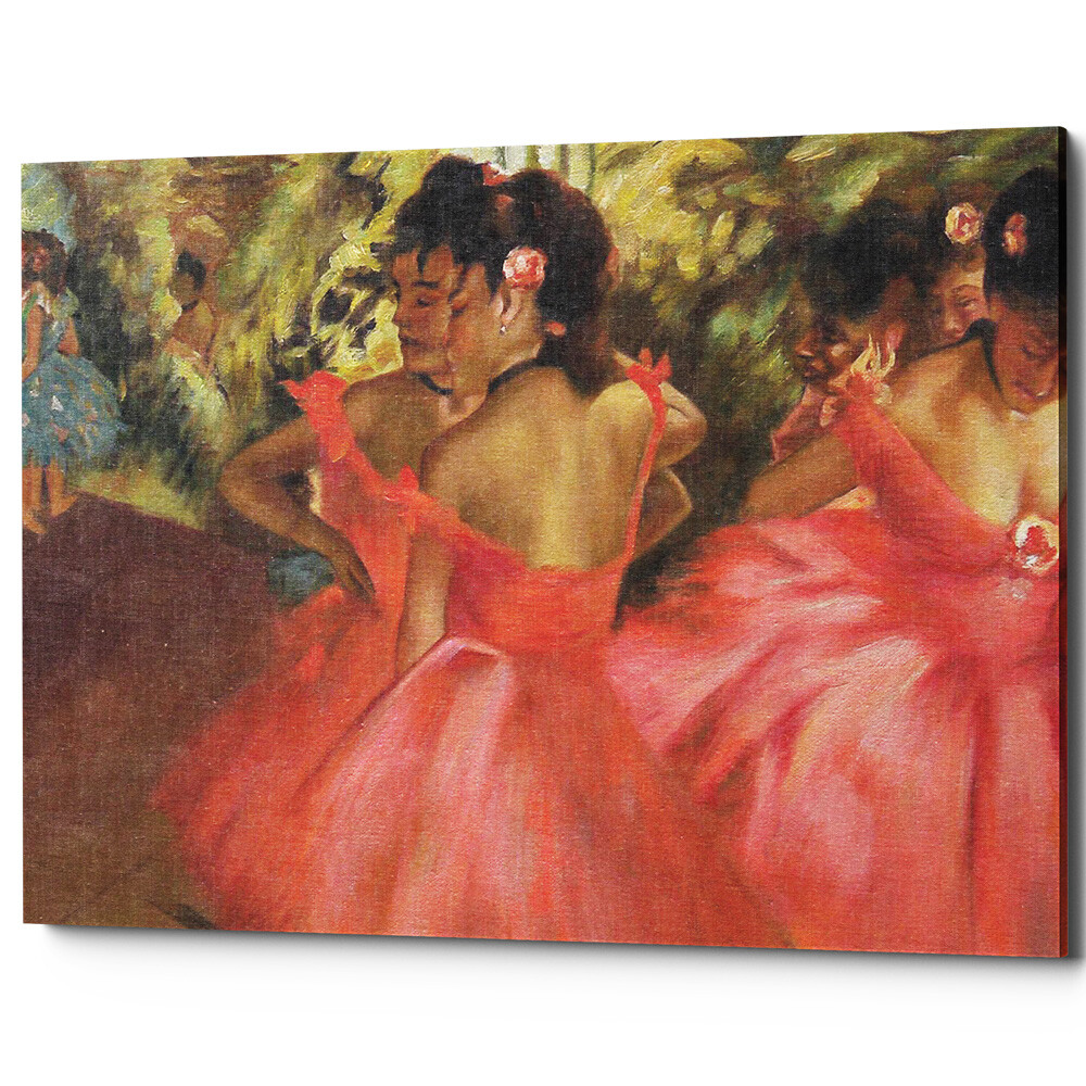 Картина на холсте 50х75 см &quot;Балерины в розовом&quot;