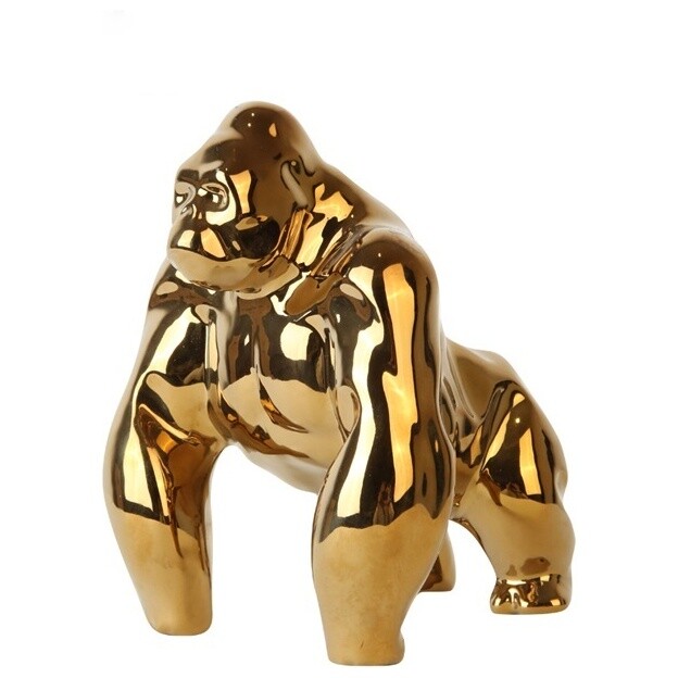 Статуэтка керамическая 29 см золотая Orangutan Decoration