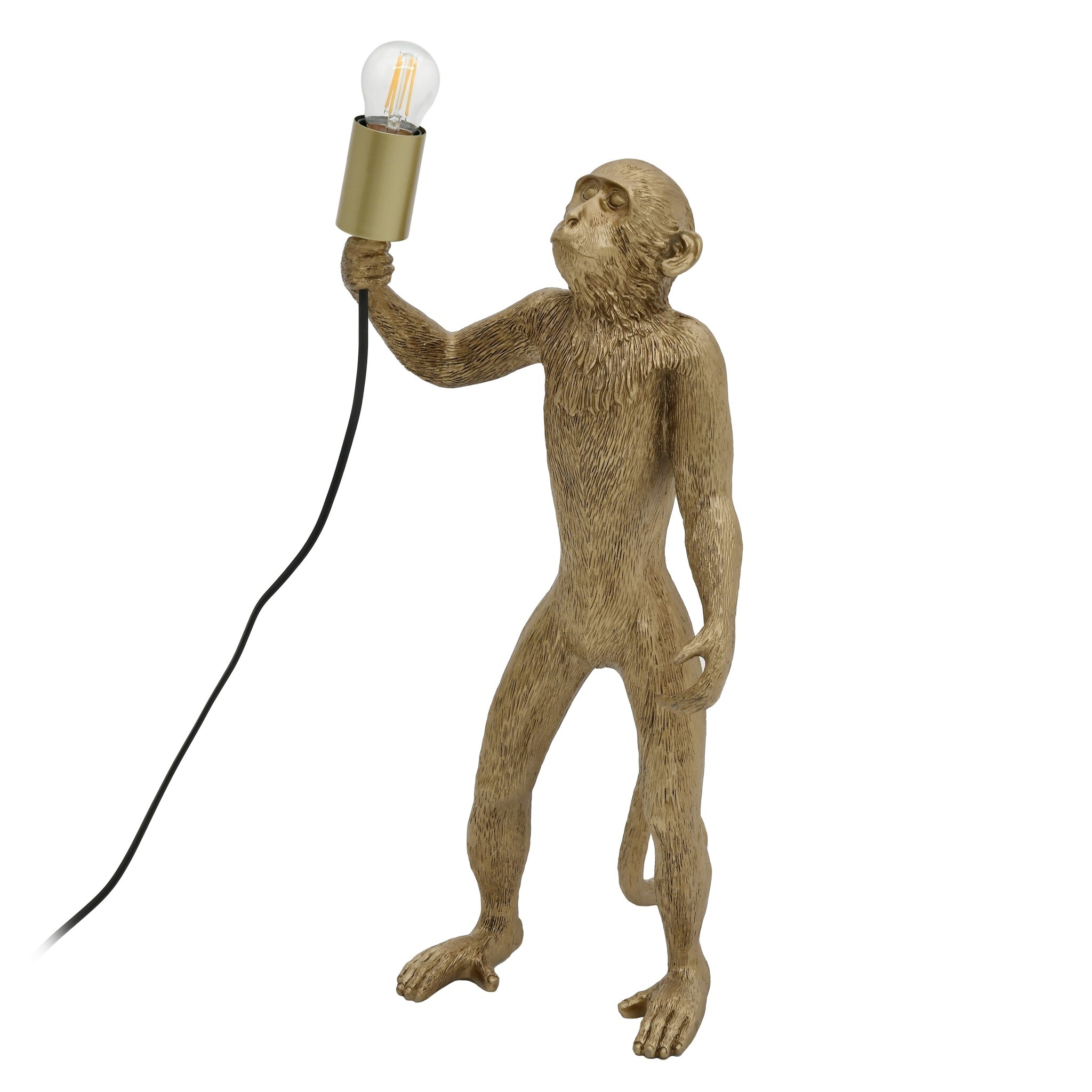 Лампа настольная с металлическим плафоном золото Zoo 3-15-752-0013