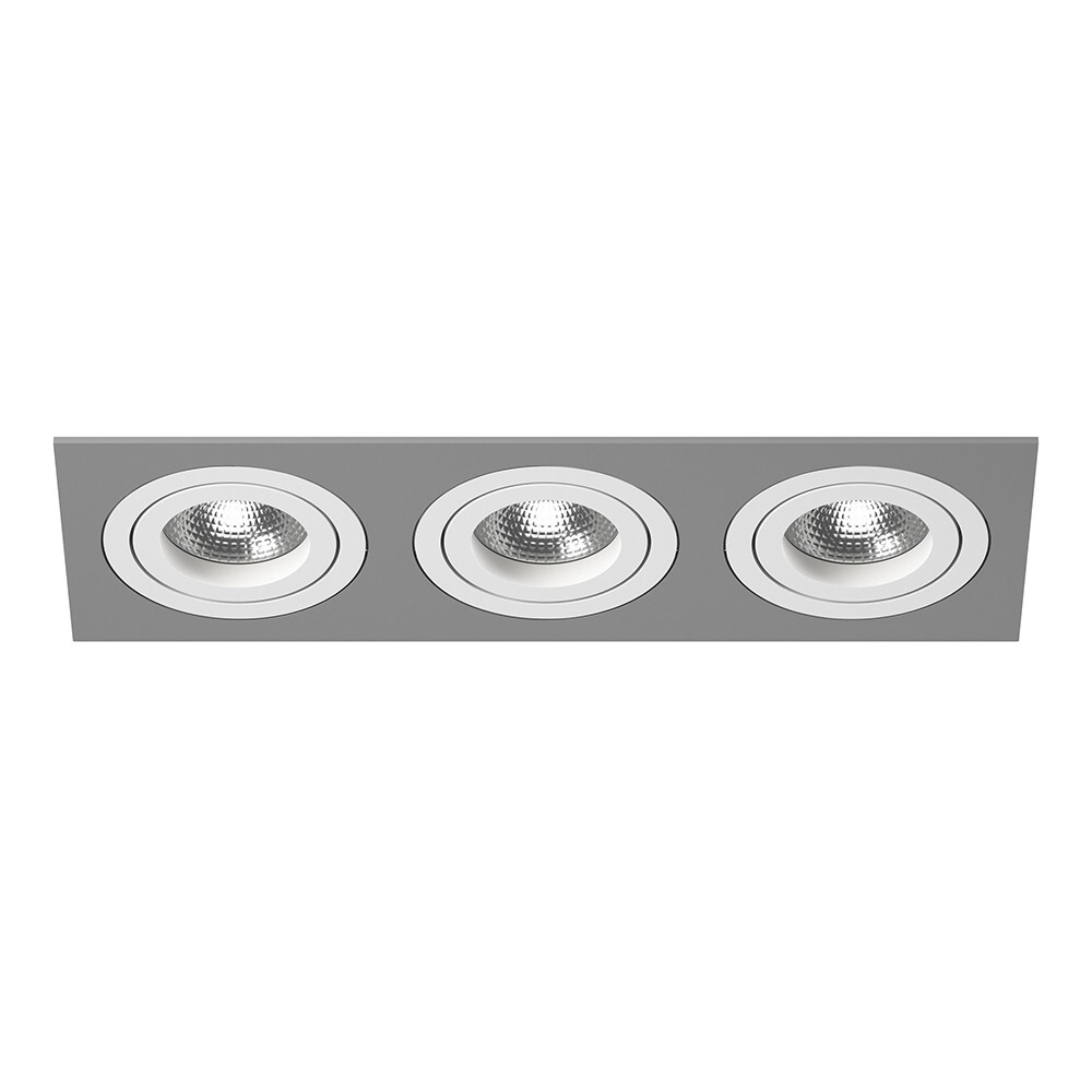 Светильник точечный серый Lightstar Intero 16 Triple Quadro i539060606
