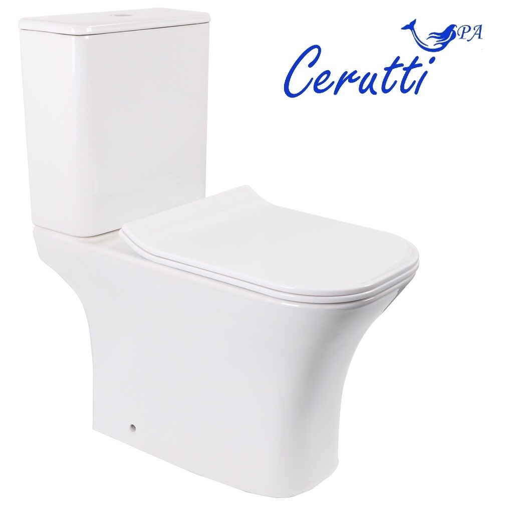 Унитаз напольный безободковый белый Cerutti SPA Vettore CT7192 - изображение 10