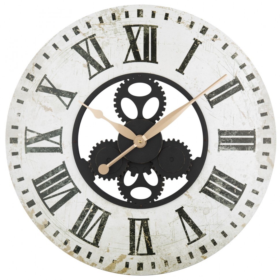Часы настенные белые Tomas Stern 9081