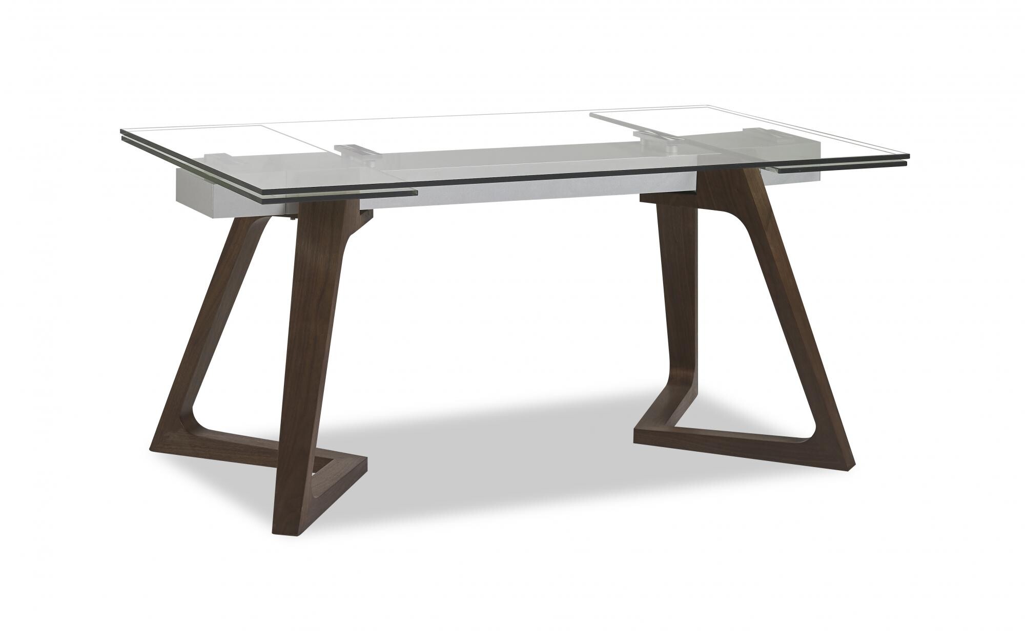 Обеденный стол раскладной прозрачный, коричневый &quot;Бостон&quot; MC-1772DTcasa