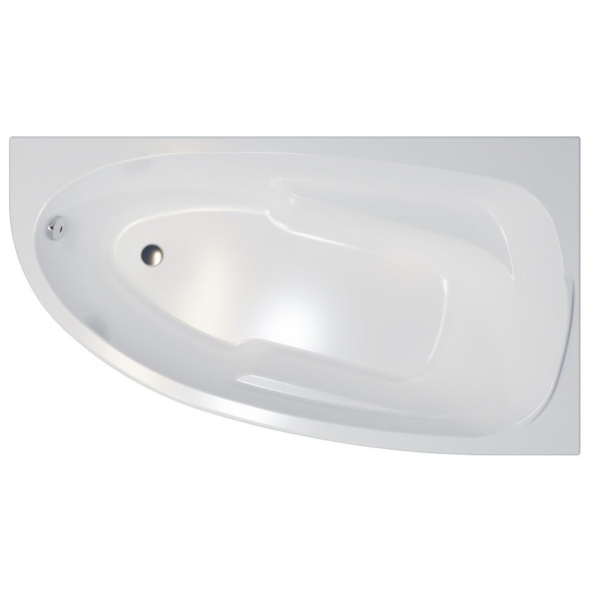 Ванна акриловая 150х95 см обрезанная левая белая 1ACReal "Мадрид" Щ0000045643 - изображение 6