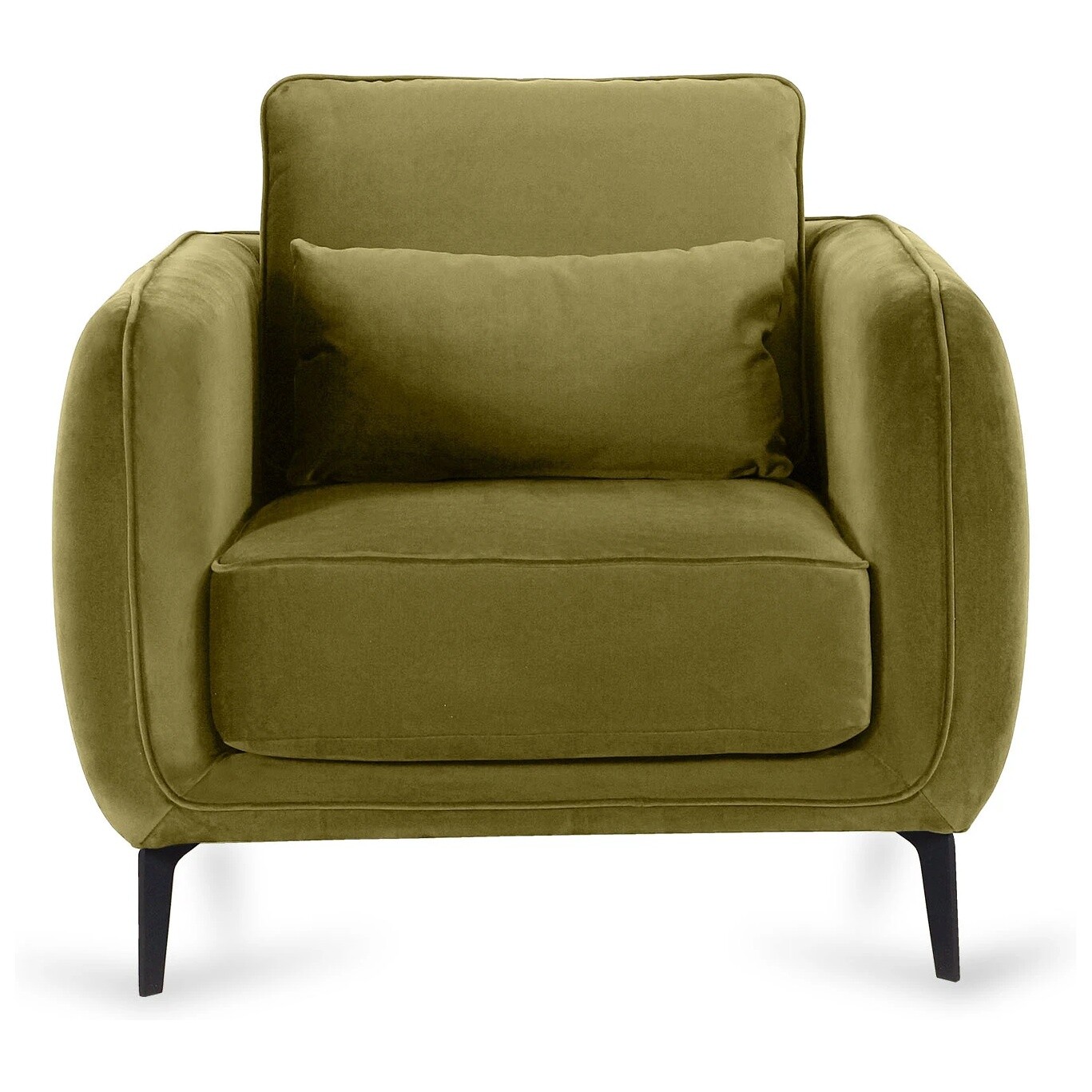 Кресло мягкое с подлокотниками ткань Foxy 72 зеленое Amsterdam