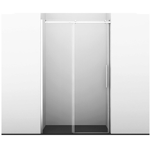 Душевая дверь раздвижная 120х200 см прозрачная, хром Wasserkraft Dinkel 58R05