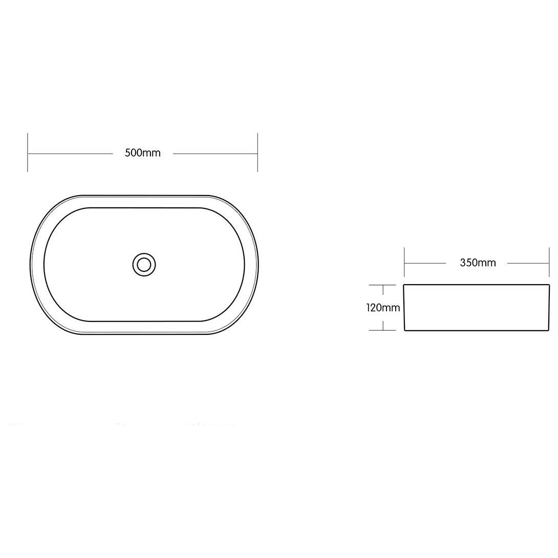 Раковина накладная фарфоровая овальная 35х50 см белый мрамор Cerutti SPA CR0055B MMW1 - изображение 7