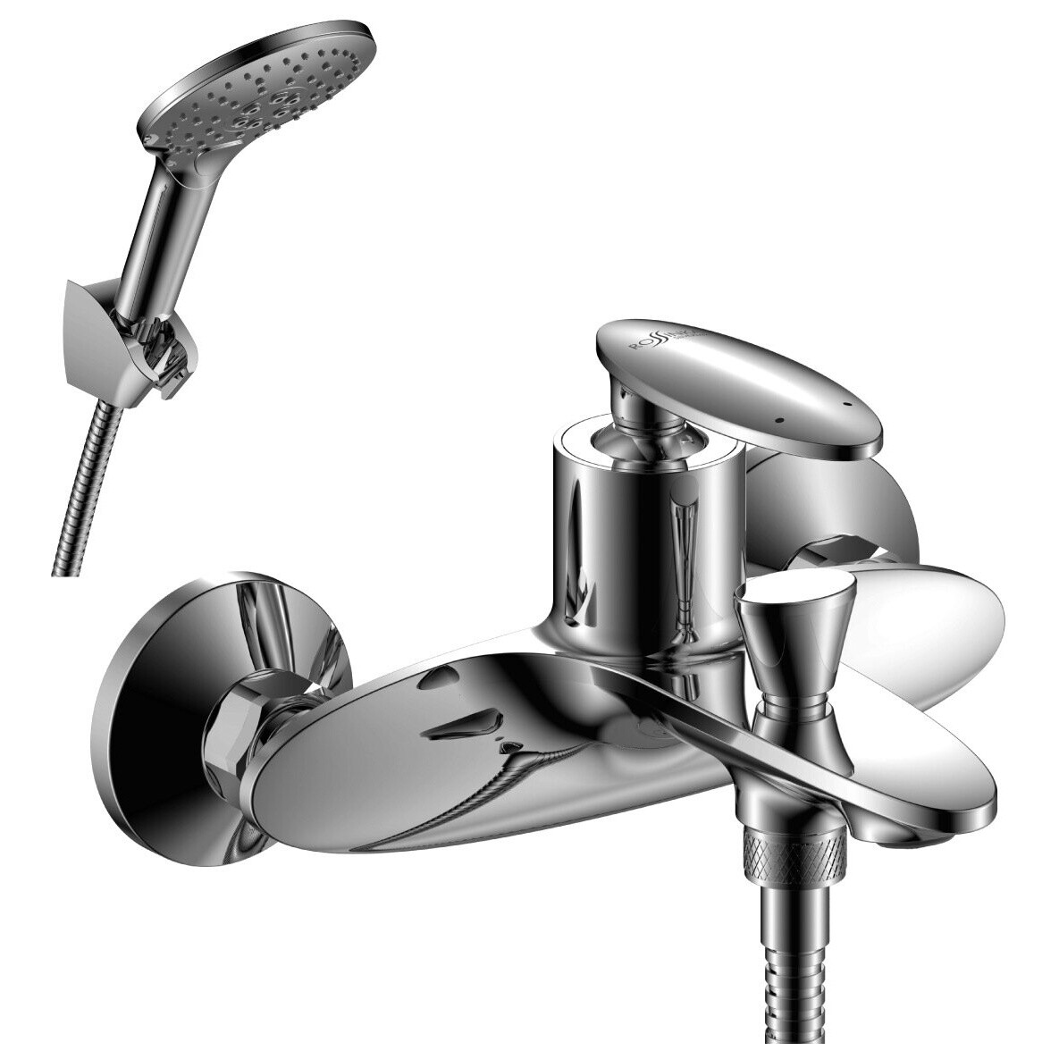 Смеситель для ванны хром Rossinka RS30-31