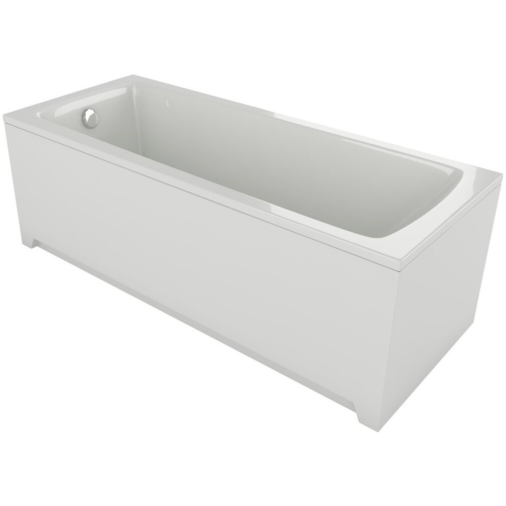 Ванна акриловая 70х170 см слив слева, с экраном белая Aquatek &quot;Либра&quot; New LIB170N-0000004