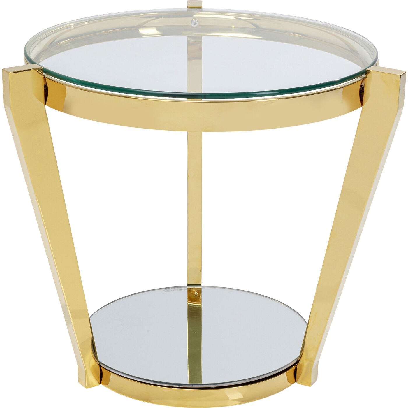Приставной столик со стеклянной столешницей золото Monocle 85366
