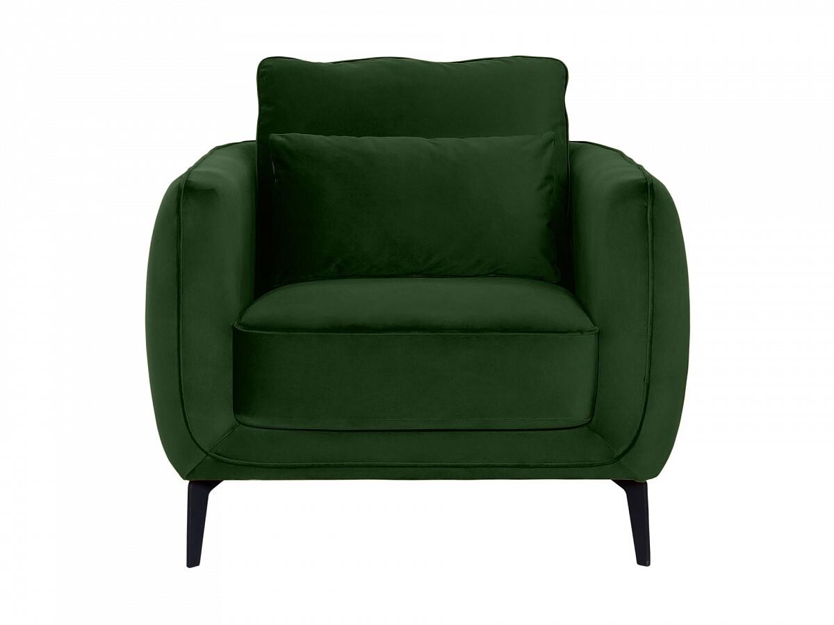 Кресло с мягкими подлокотниками зелёное Amsterdam