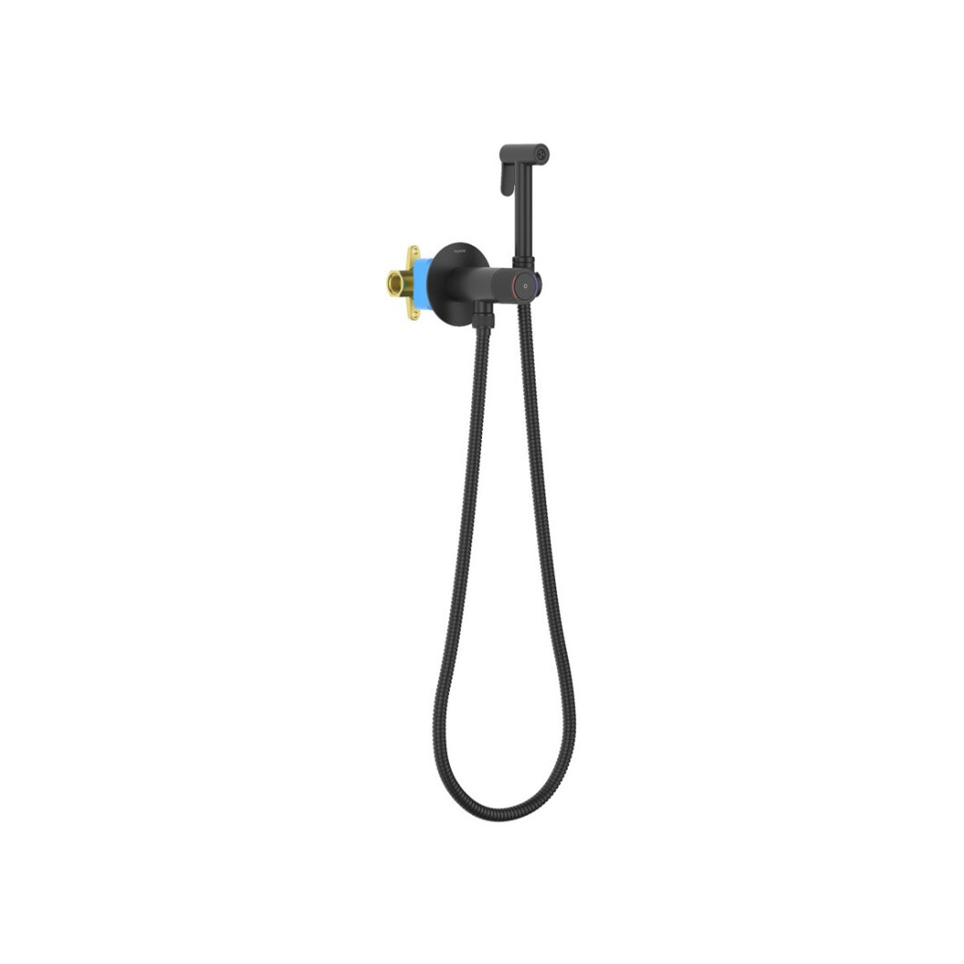 Гигиенический душ встраиваемый со смесителем черный Aquatek &quot;Бетта&quot; AQ1023MB