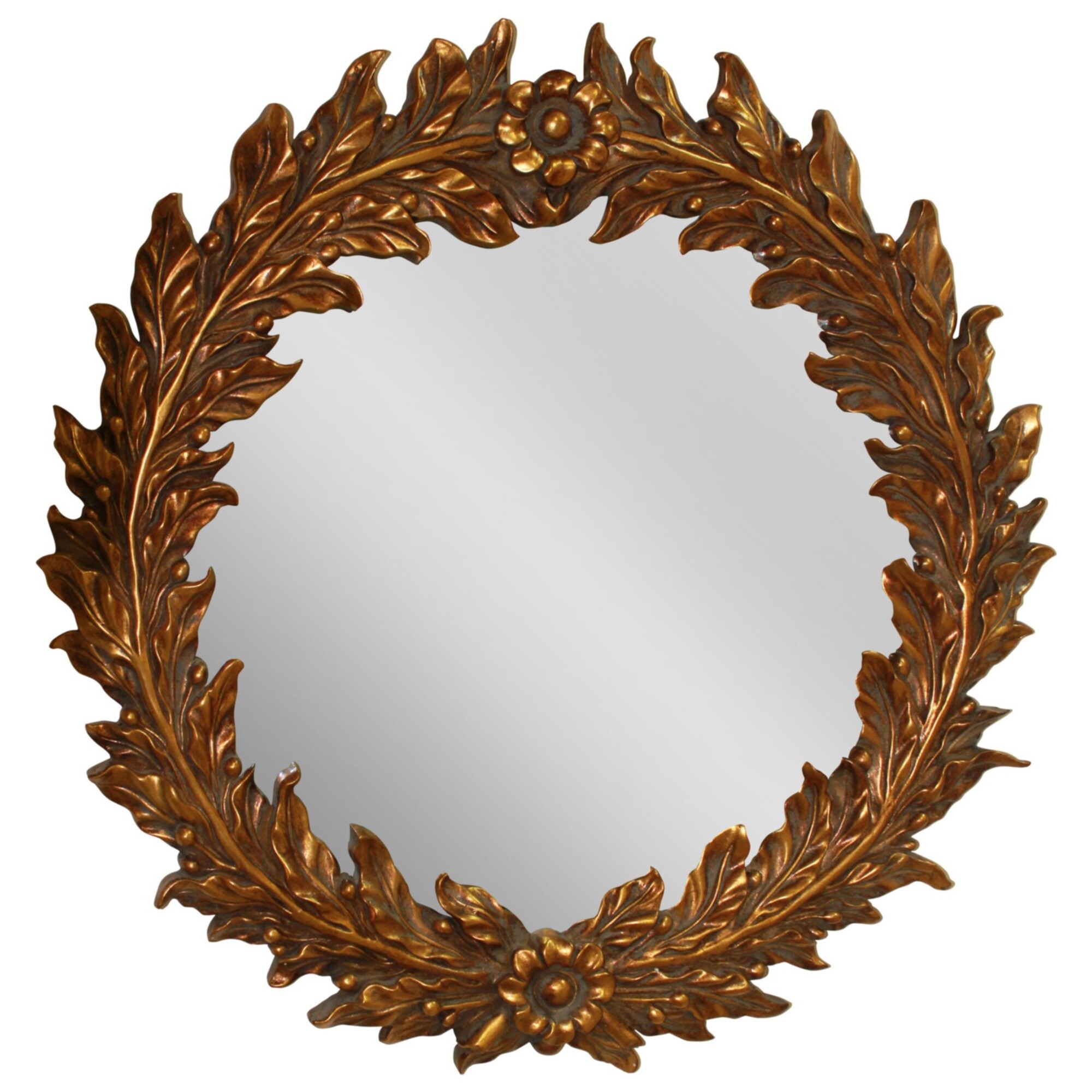 Зеркало декоративное круглое в раме-венке &quot;Васари&quot;