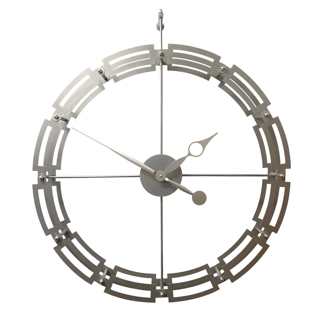 Настенные кварцевые часы серебро 07-143