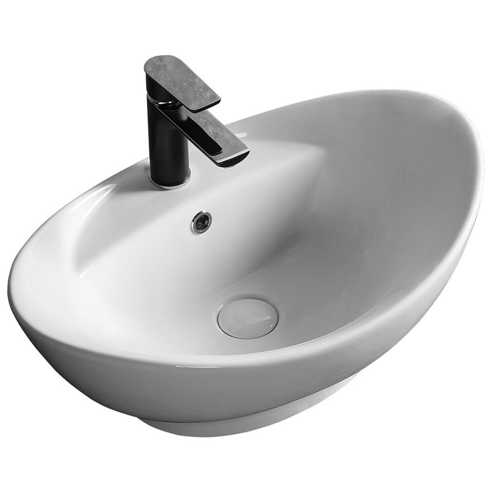 Раковина фарфоровая овальная 40х60 см белая Cerutti SPA CR7003