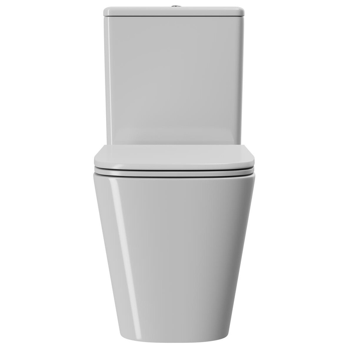 Унитаз напольный безободковый с сиденьем микролифт белый Point "Ника" PN42081 - изображение 4