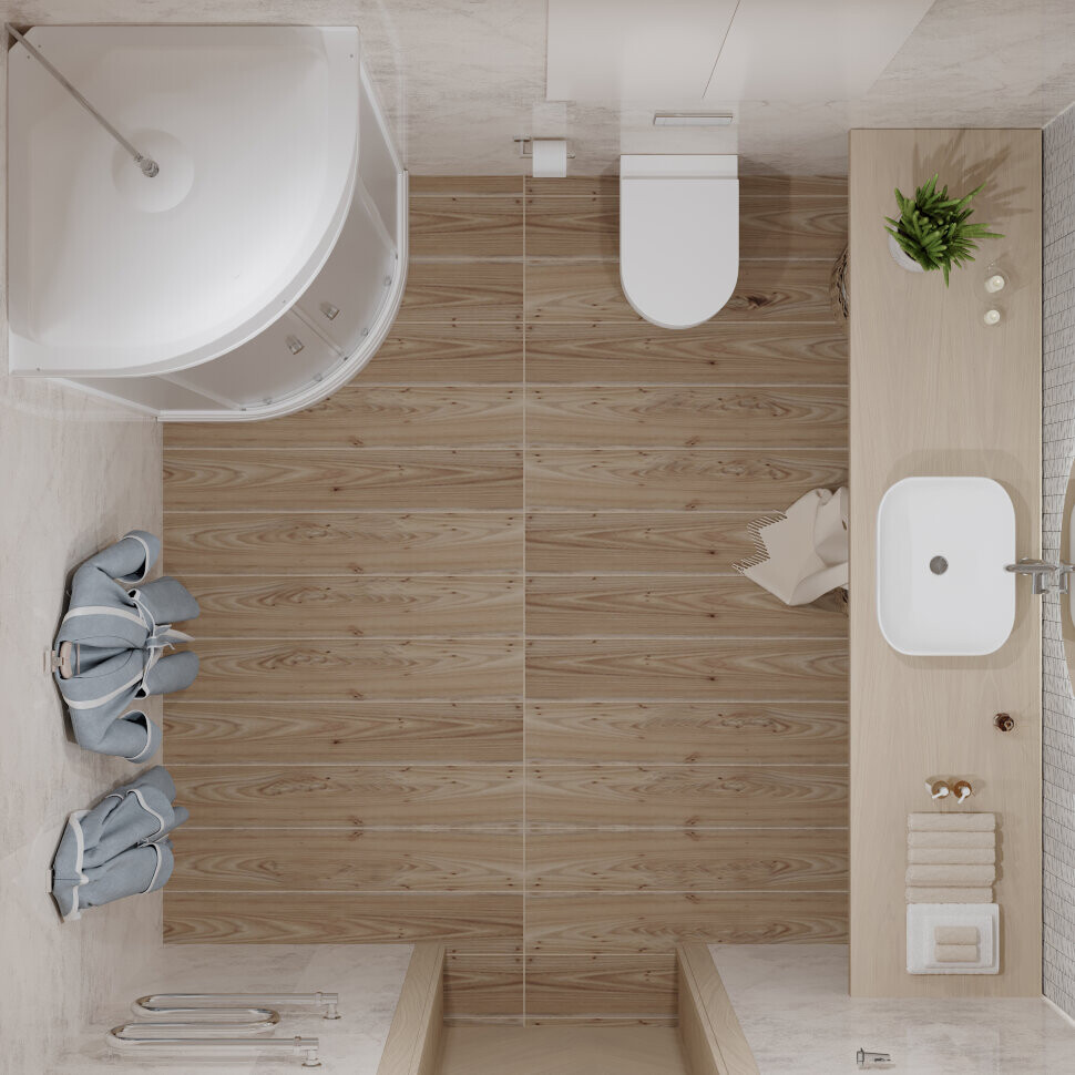 Душевая кабина четверть круга с низким поддоном 100х100 см белая Diwo "Новгород" Щ0000055613 - изображение 11