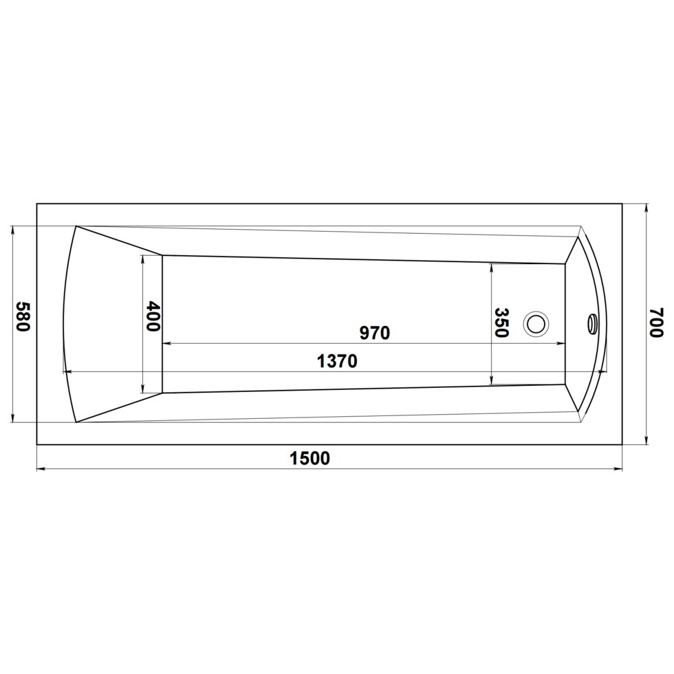Ванна акриловая прямоугольная 150x70 см белая Cersanit Nature 64243 - изображение 11