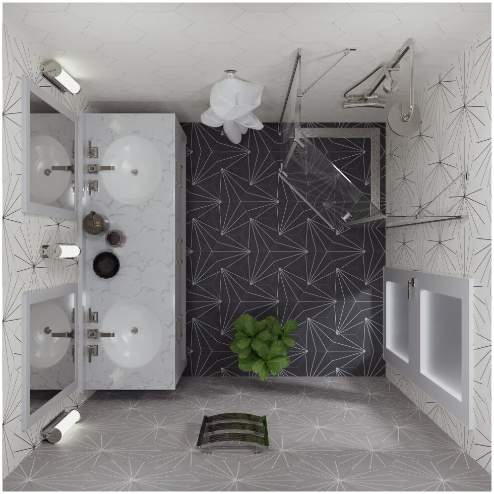 Душевой уголок пятиугольный 100х100 см хром Triton "Сигма-Хром" Щ0000056790 - изображение 4