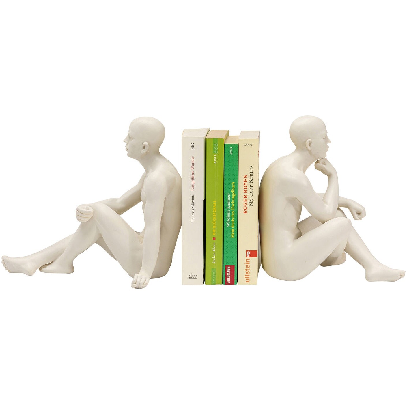 Подставка для книг декоративная белая, зеленая Meditation 54890