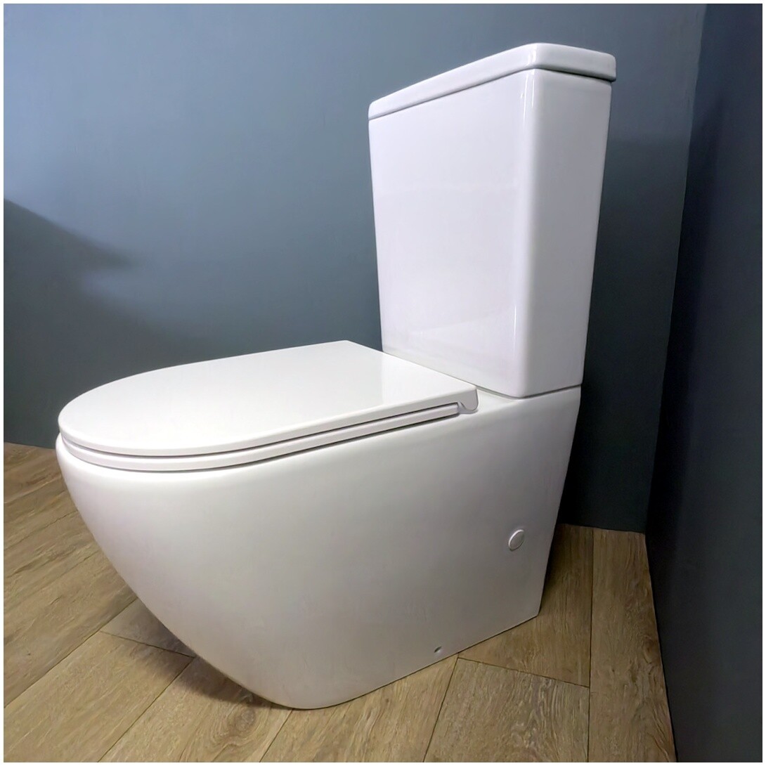 Унитаз-компакт безободковый с микролифтом белый Creto Logan L5 1005-001-L6CW - изображение 6