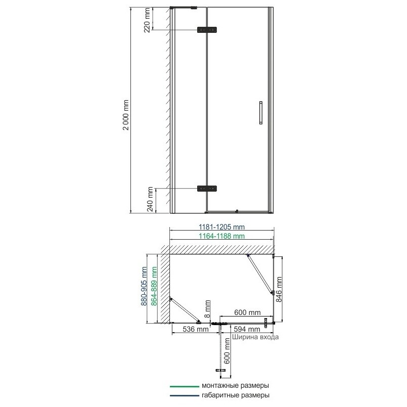 Душевой уголок прямоугольный 120х90 см хром Wasserkraft Aller 10H07LWHITE - изображение 21