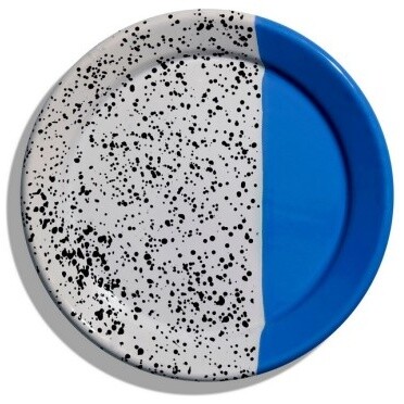 Тарелка эмалированная круглая 25 см синяя Mind-Pop