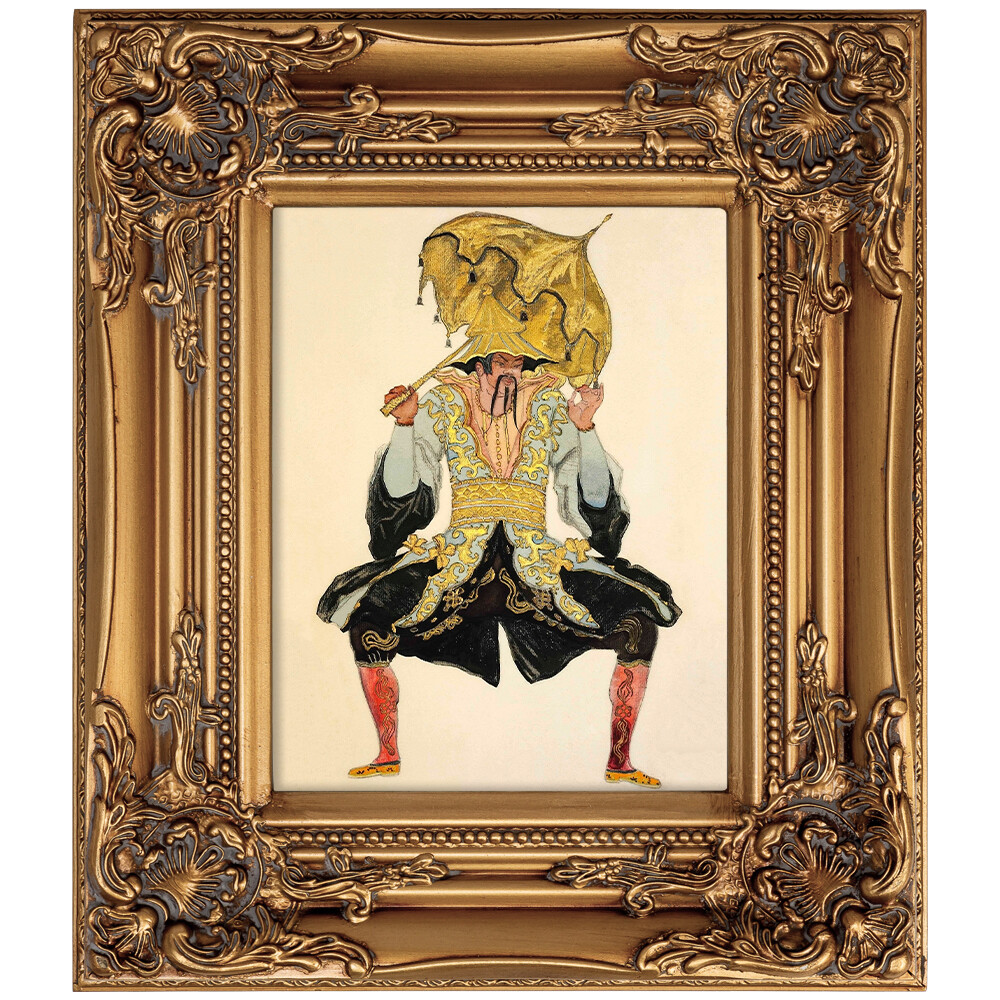 Картина в раме &quot;Шелли&quot; золото &quot;Эскиз костюма к балету - Спящая красавица&quot; 26122243-1734
