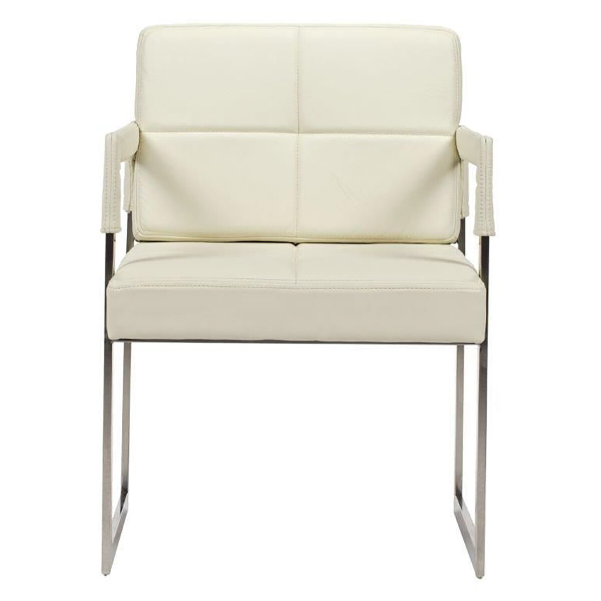 Кресло мягкое с металлическими ножками кремовое Aster Chair