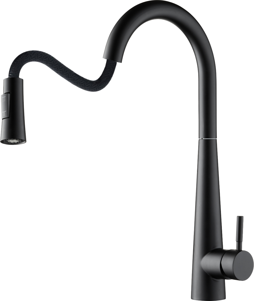 Смеситель для кухни однорычажный черный Domaci "Равенна" D99-007b - изображение 10