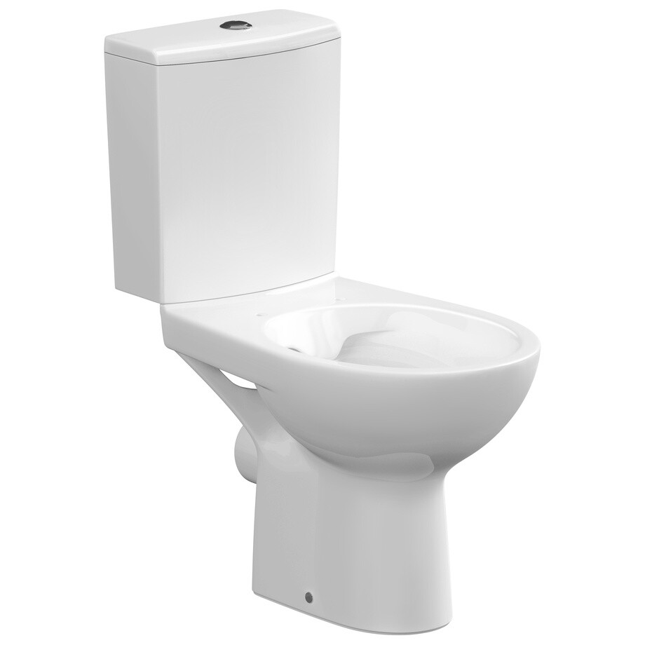 Унитаз напольный фарфоровый безободковый белый Cersanit Nature Clean On 011 3-5 DPL EO slim - изображение 6