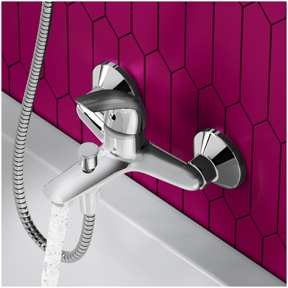 Смеситель для ванны с душем хром Diwo "Валдай" DW-VAL-10-000 - изображение 4