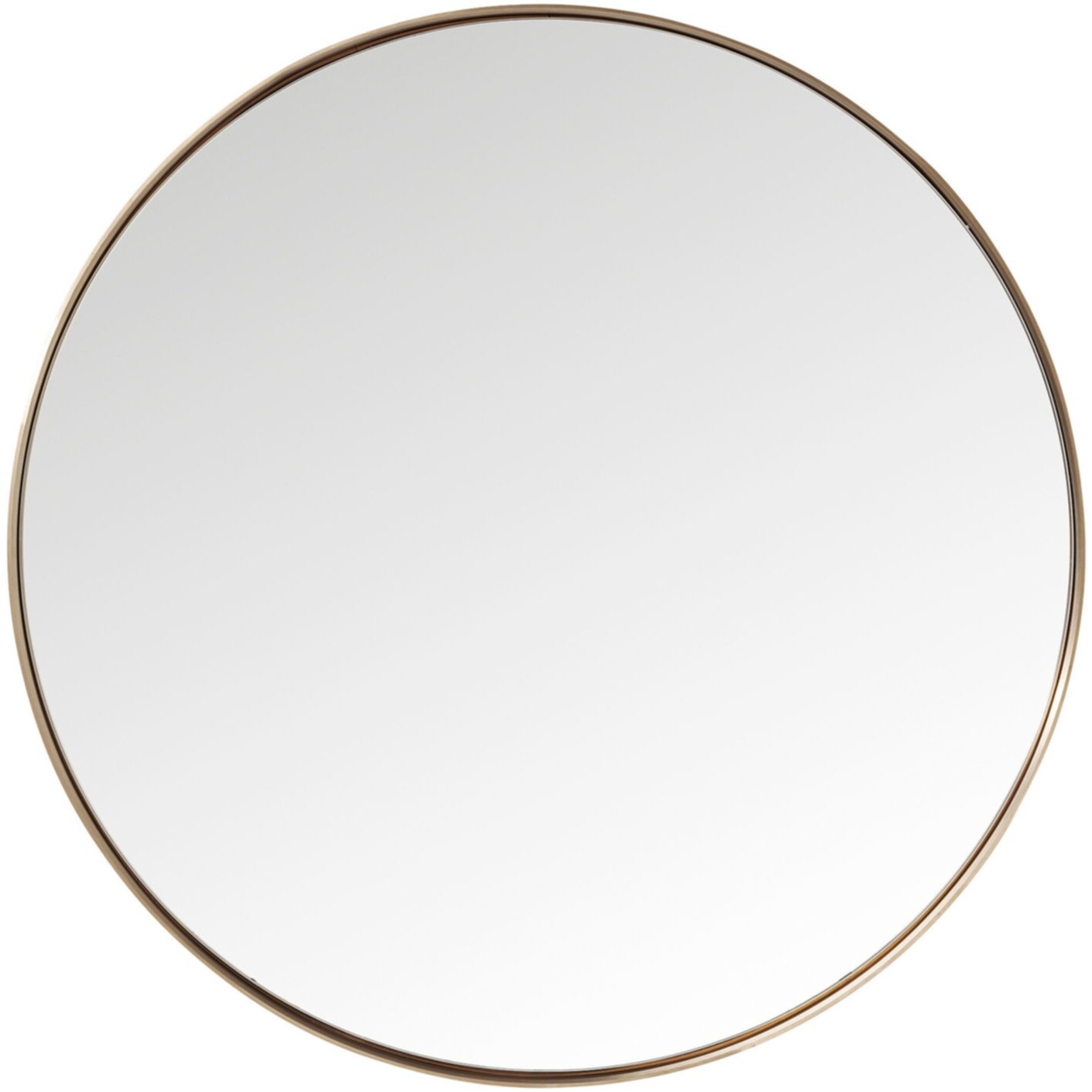 Зеркало настенное круглое 100 см медь Curve