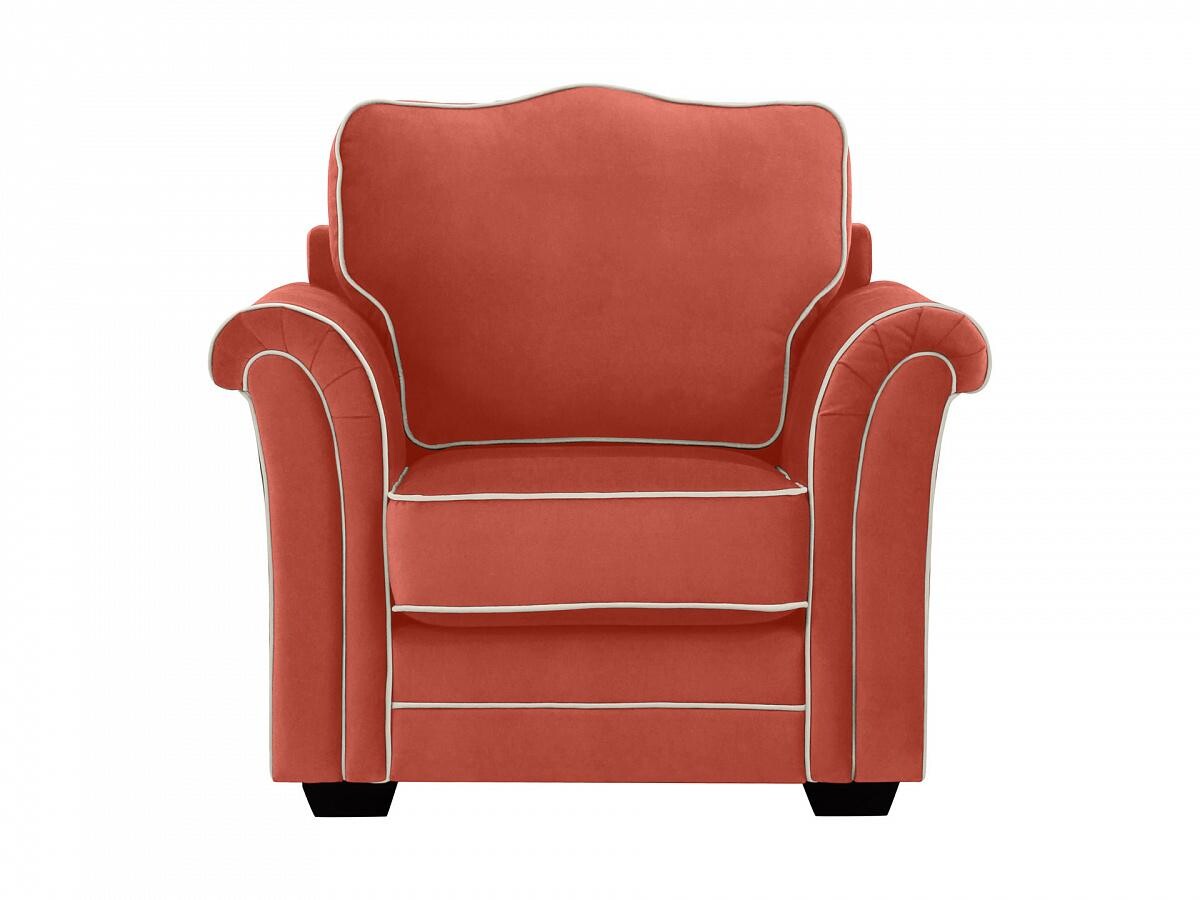 Кресло с мягкими подлокотниками красное Sydney