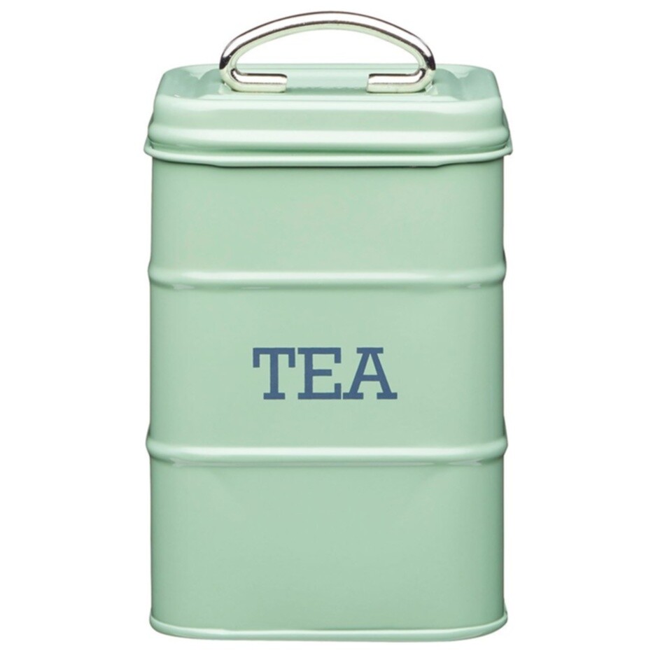 Емкость для хранения чая эмалированная 17 см зеленая Living Nostalgia