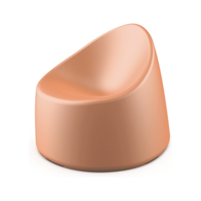 Кресло пластиковое дизайнерское терракотовое Smoov