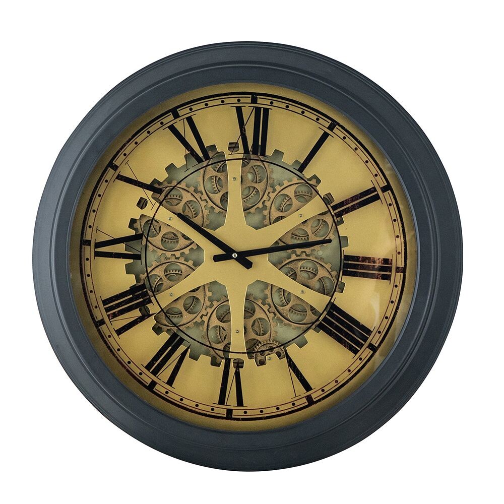 Часы настенные круглые винтажные 67 см Glasar