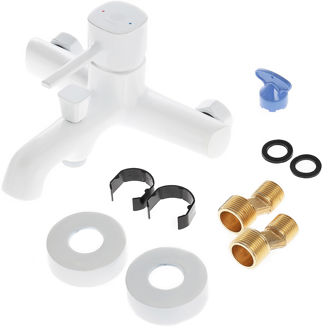 Смеситель для ванны белый Stworki "Эстерсунд" ES-03w - изображение 6