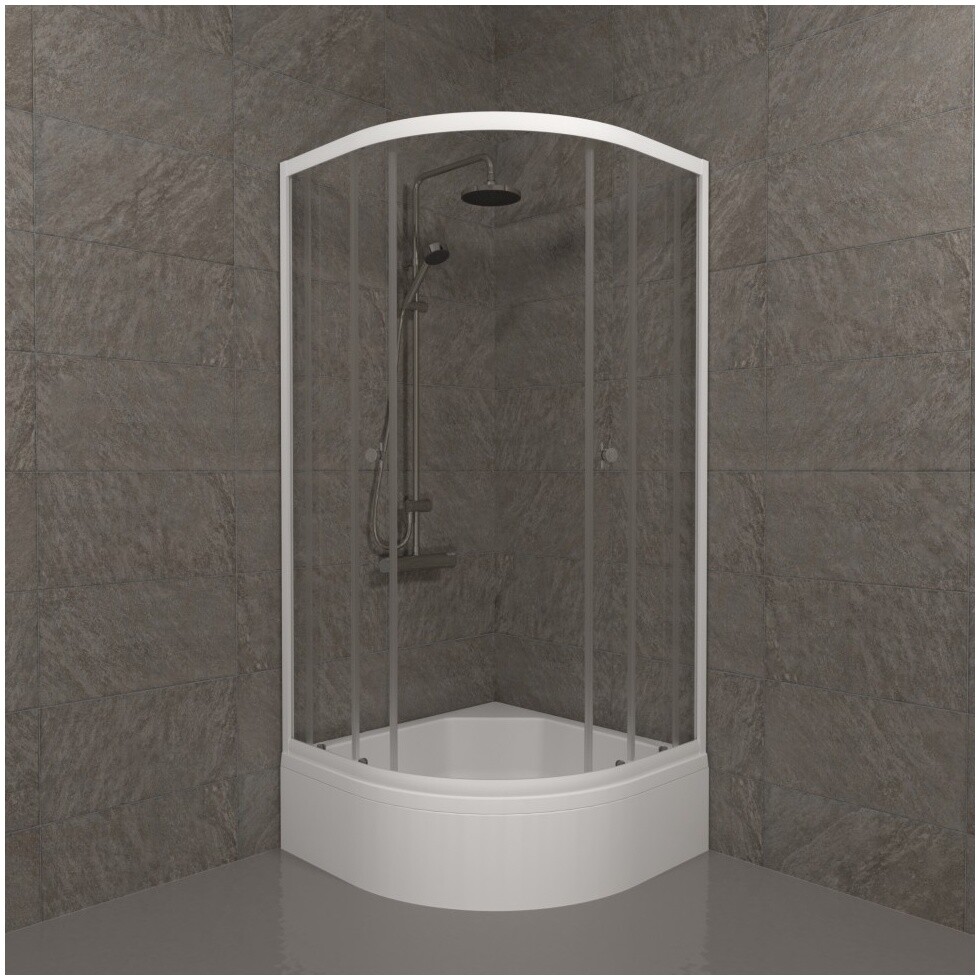 Душевой уголок 90х90 см белый Triton "Ультра В" Щ0000061812 - изображение 6