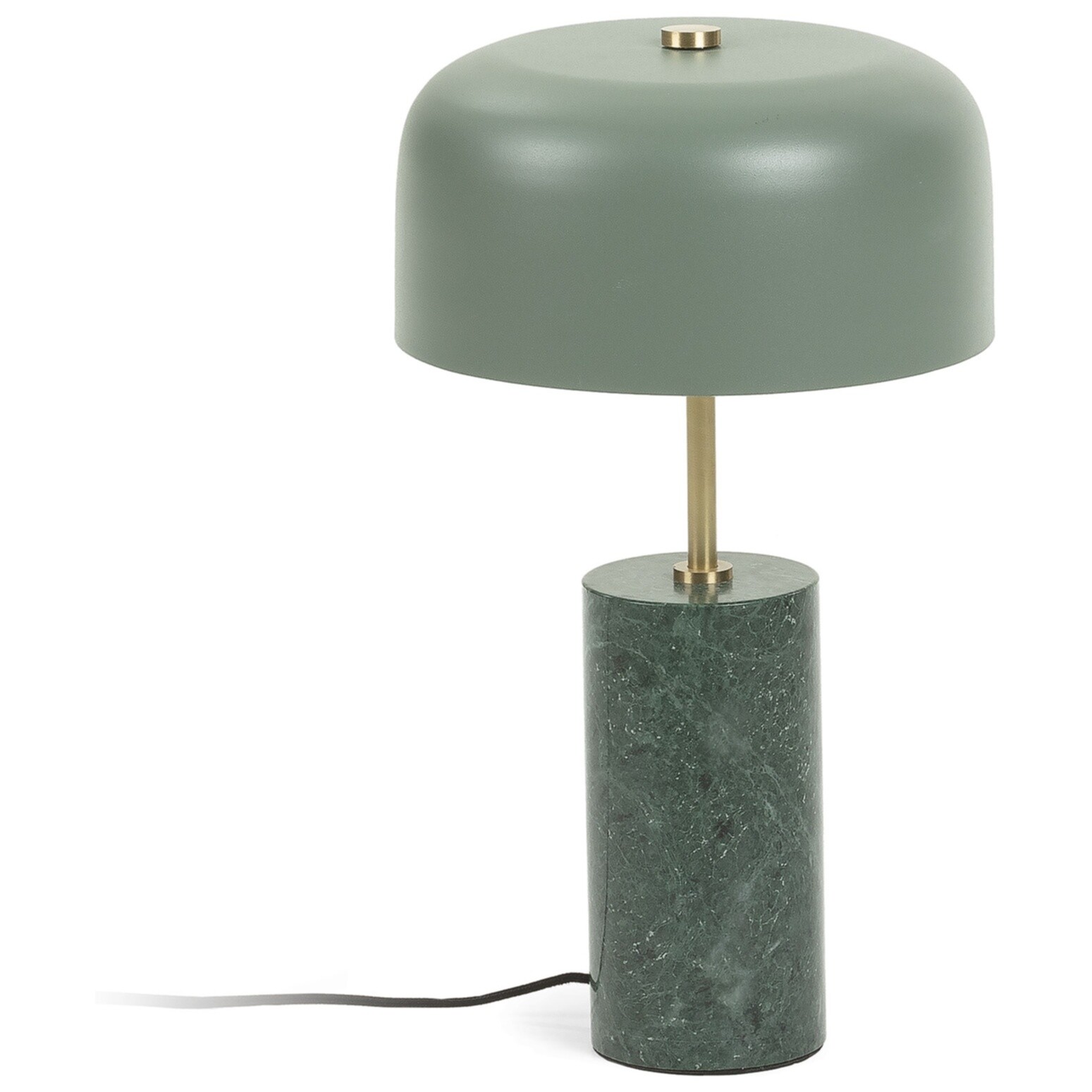 Настольная лампа зеленая Biscane от La Forma 64489