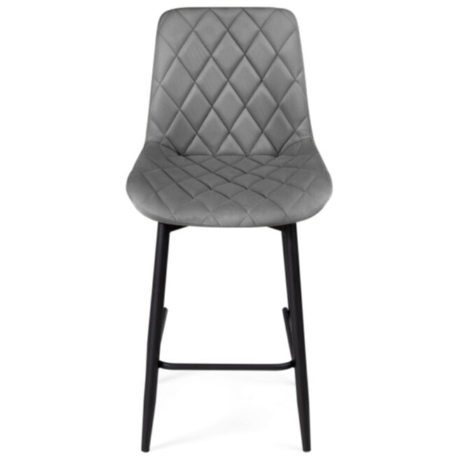 Полубарный стул с вращающимся сиденьем темно-серый, черный &quot;Баодин К Б/К&quot;