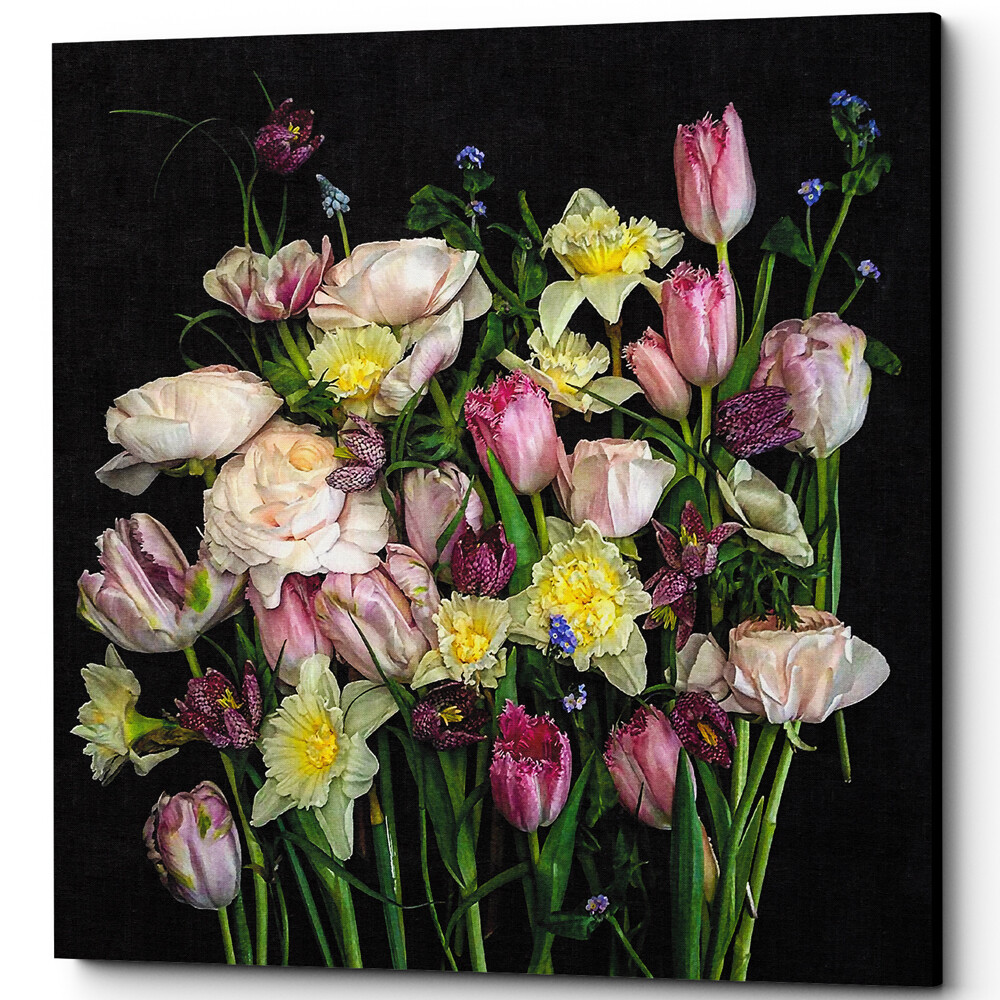 Картина на холсте 60х60 см разноцветная Polignac Rose