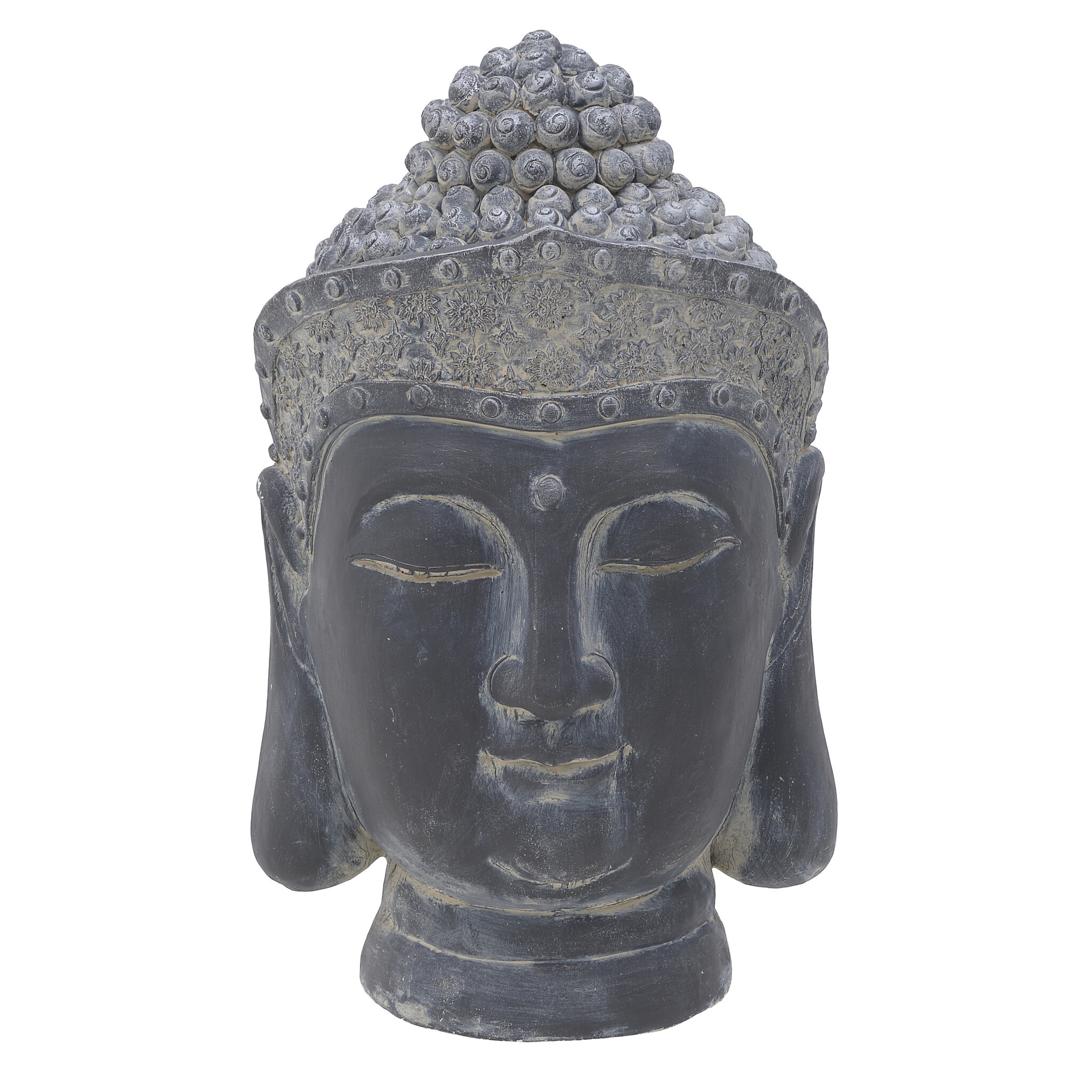Статуэтка серая 60 см Buddha Villenave-d'Ornon
