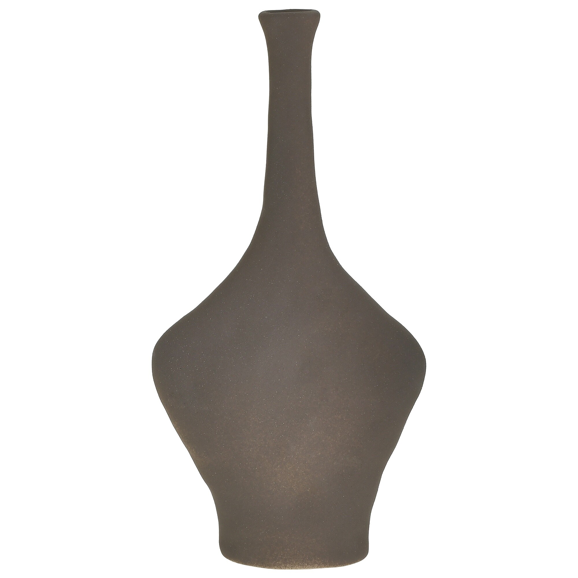 Ваза настольная керамическая 30х15 см коричневая Form 111654