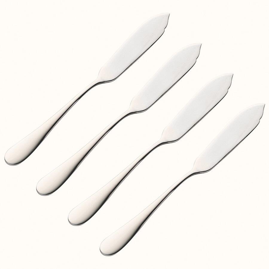 Ножи для рыбы из нержавеющей стали 4 шт хром Select