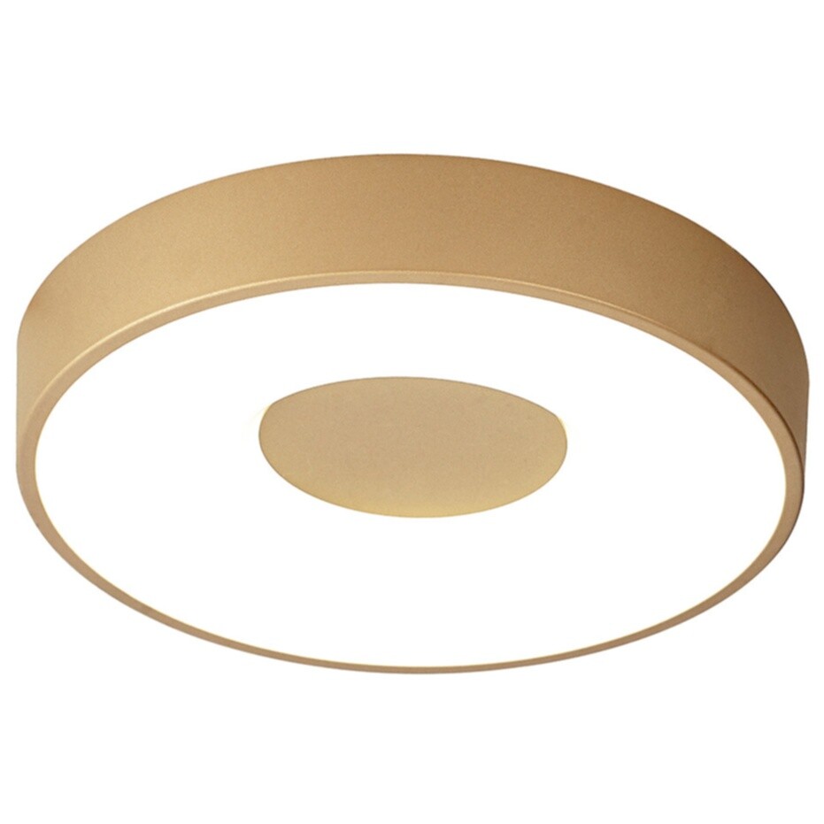 Светильник потолочный светодиодный круглый 38 см золото Coin 8038