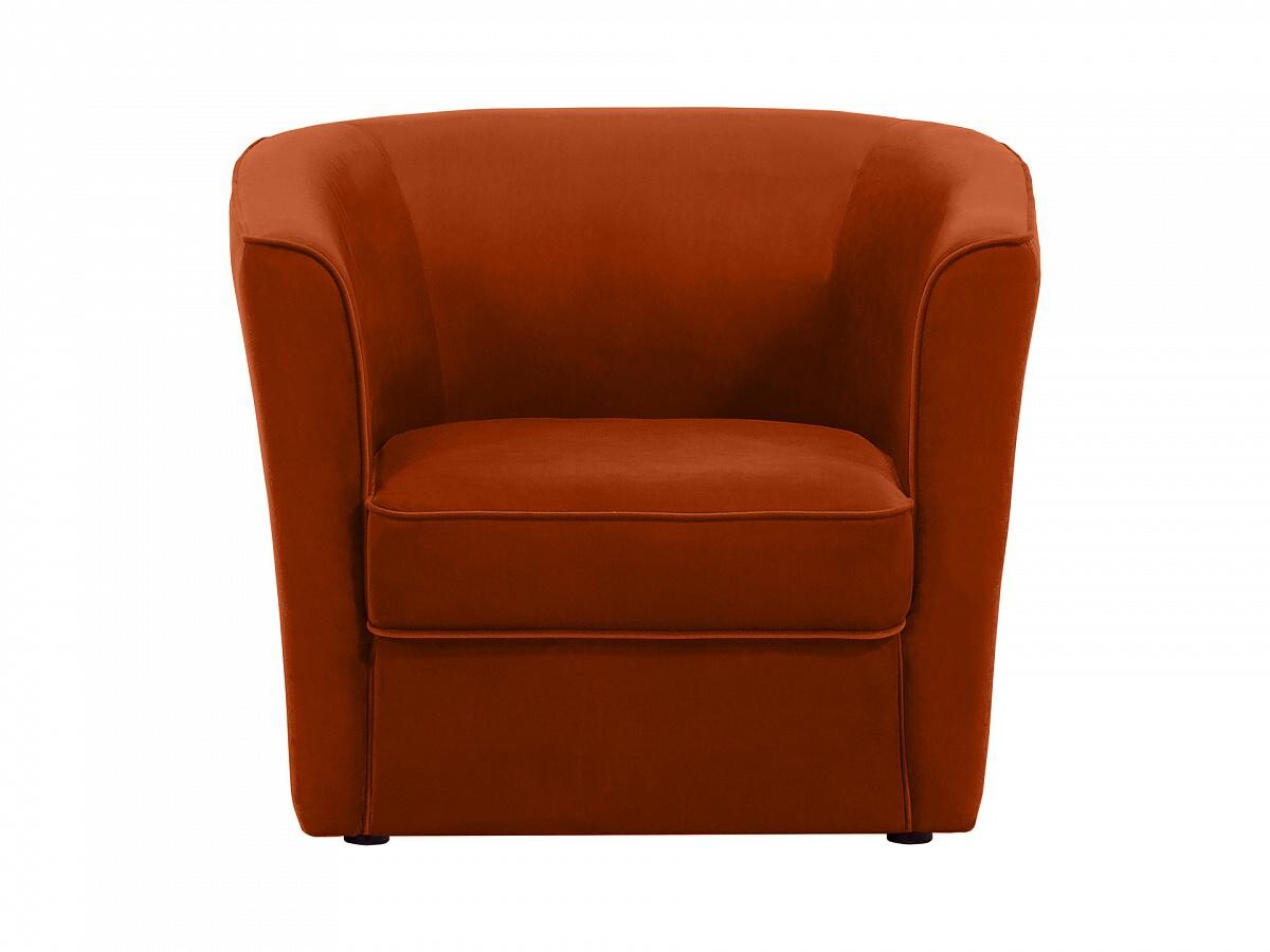Кресло с мягкими подлокотниками темно-оранжевое California