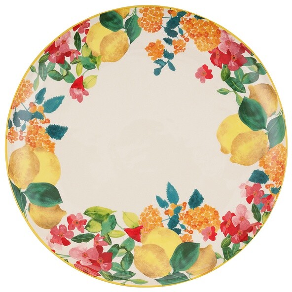 Блюдо керамическое круглое 36 см разноцветное Capri