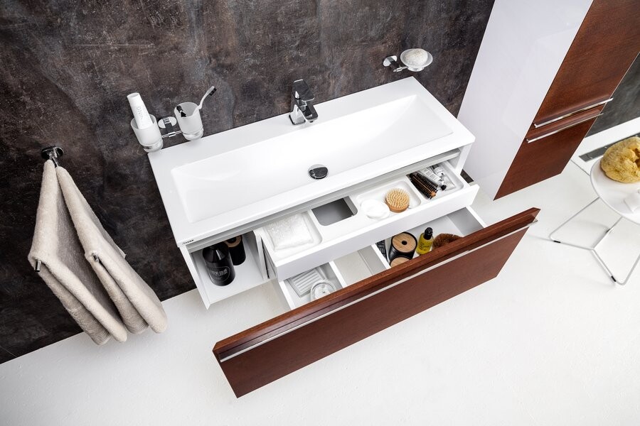 Раковина накладная керамическая прямоугольная 38х100 см белая Ravak Clear 1000 - изображение 5