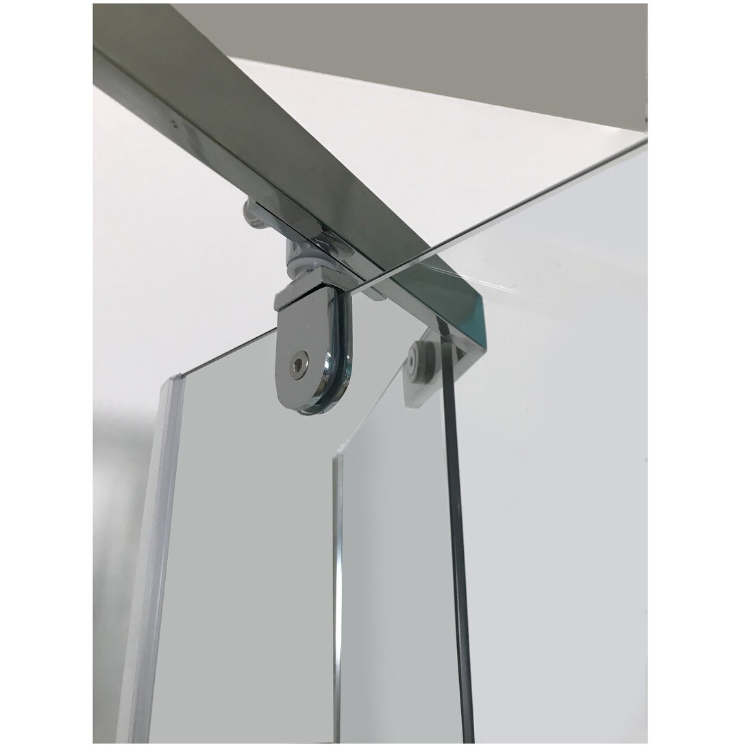 Душевой уголок пятиугольный 100x100 см хром Cerutti SPA Chika ZP101T - изображение 9